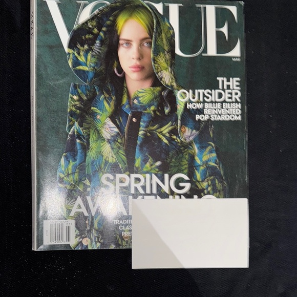 Vogue | Accents | Vogue Magazine With Green And Blue Cover Art | Poshmark